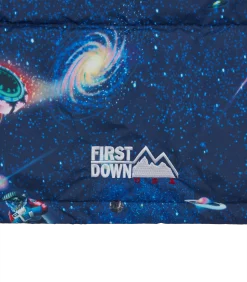 BILLIONAIRE BOYS CLUB X FIRST DOWN REVERSIBLE BUBBLE DOWN JACKET - NAVY -Fashion Style Shop BBCJP225SX003 NAVY 13