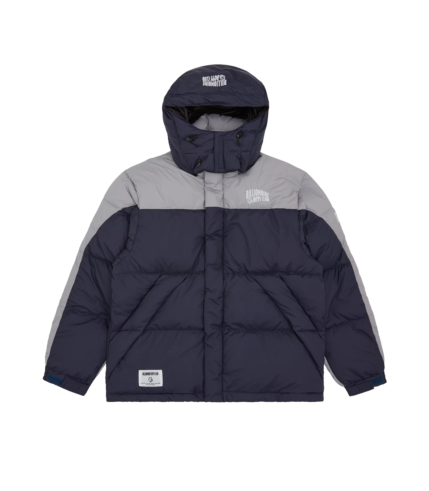 BILLIONAIRE BOYS CLUB X FIRST DOWN BUGGY DOWN JACKET - GREY/NAVY 1 BILLIONAIRE BOYS CLUB X FIRST DOWN BUGGY DOWN JACKET - GREY/NAVY