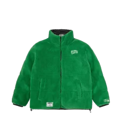 FIRST DOWN REVERSIBLE BUBBLE DOWN JACKET - GREEN/BLACK
