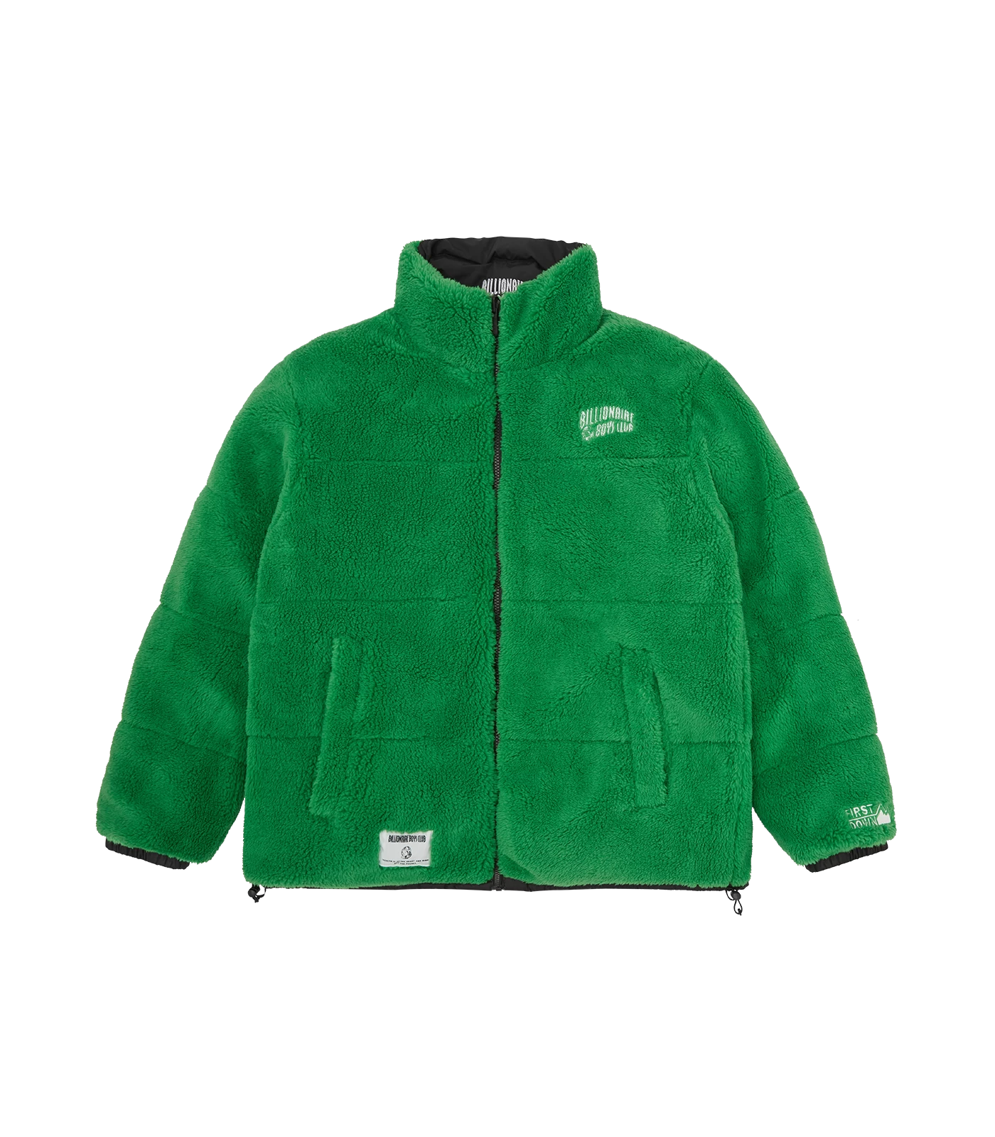 FIRST DOWN REVERSIBLE BUBBLE DOWN JACKET - GREEN/BLACK 1 FIRST DOWN REVERSIBLE BUBBLE DOWN JACKET - GREEN/BLACK