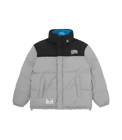 FIRST DOWN REVERSIBLE BUBBLE DOWN JACKET - BLUE/GREY 17 FIRST DOWN REVERSIBLE BUBBLE DOWN JACKET - BLUE/GREY -Fashion Style Shop BBCJP233X0004 GREYBLUE 01