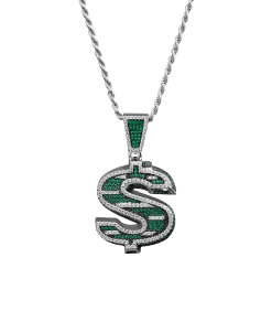 BILLIONAIRE BOYS CLUB X GHOST NECKLACE DOLLAR SILVER 925