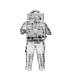 BBC X MICHAEL KAGAN ASTRONAUT FIGURE - CHROME -Fashion Style Shop BBC MICHAELKAGAN ASTRONAUTFIGURE SILVER 04