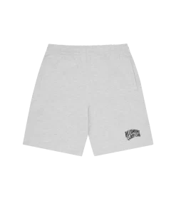 SMALL ARCH LOGO SHORTS - HEATHER ASH