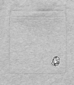 SMALL ARCH LOGO SHORTS - HEATHER GREY -Fashion Style Shop BC002 HEATHER GREY 05