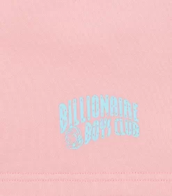 SMALL ARCH LOGO SHORTS - PINK 7 SMALL ARCH LOGO SHORTS - PINK -Fashion Style Shop BC002 PINK 03