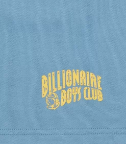 SMALL ARCH LOGO SHORTS - POWDER BLUE -Fashion Style Shop BC002 POWDER BLUE 03