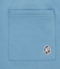 SMALL ARCH LOGO SHORTS - POWDER BLUE -Fashion Style Shop BC002 POWDER BLUE 05