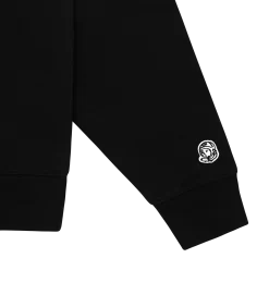 SMALL ARCH LOGO CREWNECK - BLACK -Fashion Style Shop BC004 BLACK 00004