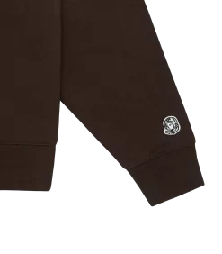 SMALL ARCH LOGO CREWNECK - BROWN -Fashion Style Shop BC004 CHOCOLATE BROWN 04