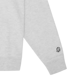 SMALL ARCH LOGO CREWNECK - HEATHER ASH -Fashion Style Shop BC004 HEATHERASH 01 4