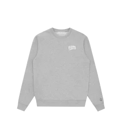 SMALL ARCH LOGO CREWNECK - HEATHER GREY