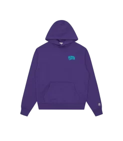 SMALL ARCH LOGO POPOVER HOOD - GRAPE