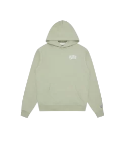 SMALL ARCH LOGO POPOVER HOOD - GREEN