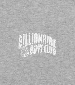 SMALL ARCH LOGO POPOVER HOOD - HEATHER GREY -Fashion Style Shop BC005 HEATHER GREY 03