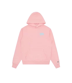 SMALL ARCH LOGO POPOVER HOOD - PINK