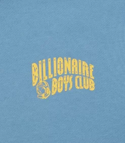 SMALL ARCH LOGO POPOVER HOOD - POWDER BLUE -Fashion Style Shop BC005 POWDER BLUE 03