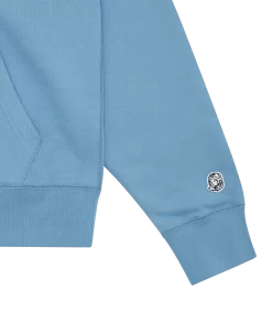 SMALL ARCH LOGO POPOVER HOOD - POWDER BLUE -Fashion Style Shop BC005 POWDER BLUE 04