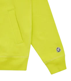 SMALL ARCH LOGO ZIP THROUGH HOOD - ACID YELLOW -Fashion Style Shop BC006 ACID YELLOW 04