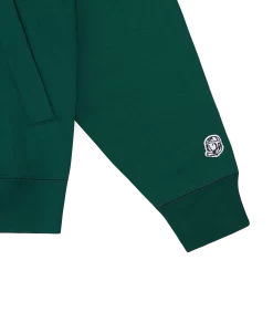 SMALL ARCH LOGO ZIP THROUGH HOOD - KELLY GREEN -Fashion Style Shop BC006 GREEN 04