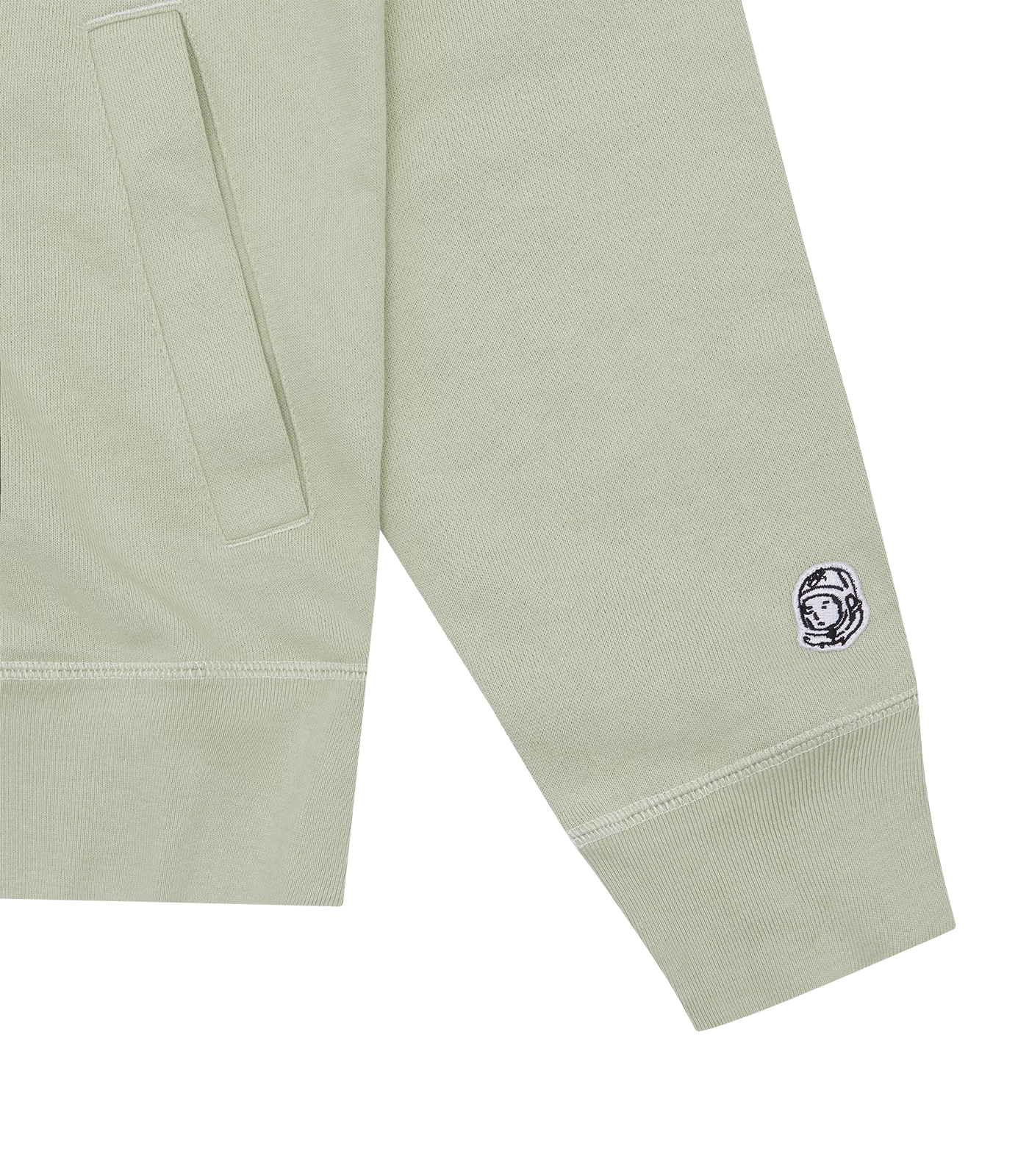 SMALL ARCH LOGO ZIP THROUGH - GREEN 4 SMALL ARCH LOGO ZIP THROUGH - GREEN - Image 4