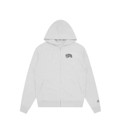 SMALL ARCH LOGO ZIP THROUGH - HEATHER ASH