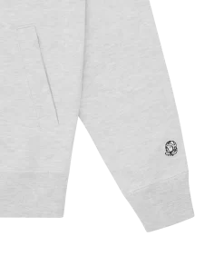 SMALL ARCH LOGO ZIP THROUGH - HEATHER ASH -Fashion Style Shop BC006 HEATHERASH 04