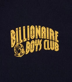 SMALL ARCH LOGO ZIP THROUGH - NAVY -Fashion Style Shop BC006 NAVY 03