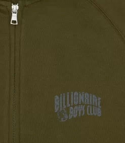 SMALL ARCH LOGO ZIP THROUGH - OLIVE 7 SMALL ARCH LOGO ZIP THROUGH - OLIVE -Fashion Style Shop BC006 OLIVE 03