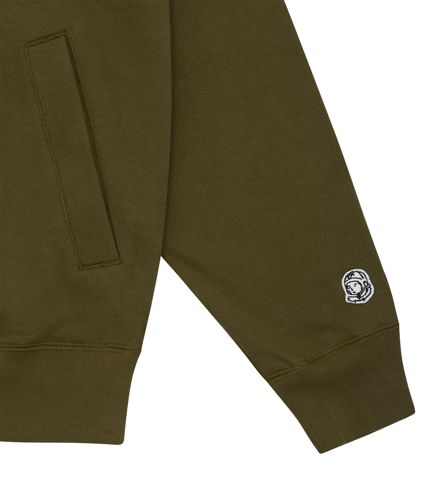 SMALL ARCH LOGO ZIP THROUGH - OLIVE 5 SMALL ARCH LOGO ZIP THROUGH - OLIVE - Image 5