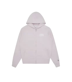 SMALL ARCH LOGO ZIP THROUGH - LILAC