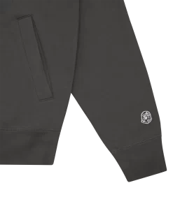 SMALL ARCH LOGO ZIP THROUGH - SPACE GREY -Fashion Style Shop BC006 SPACE GREY 04