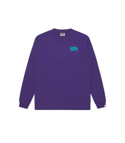 SMALL ARCH LOGO L/S T-SHIRT - GRAPE