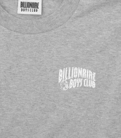 SMALL ARCH LOGO L/S T-SHIRT - HEATHER GREY -Fashion Style Shop BC007 HEATHER GREY 03