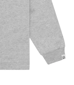 SMALL ARCH LOGO L/S T-SHIRT - HEATHER GREY -Fashion Style Shop BC007 HEATHER GREY 04