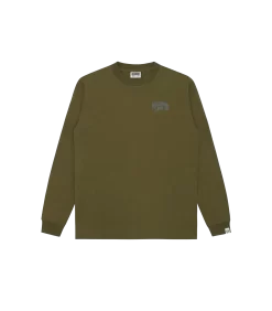 SMALL ARCH LOGO L/S T-SHIRT - OLIVE