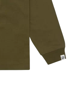 SMALL ARCH LOGO L/S T-SHIRT - OLIVE 9 SMALL ARCH LOGO L/S T-SHIRT - OLIVE -Fashion Style Shop BC007 OLIVE 04