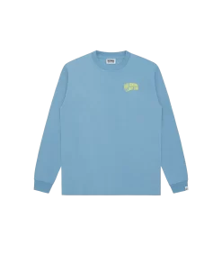 SMALL ARCH LOGO L/S T-SHIRT - POWDER BLUE