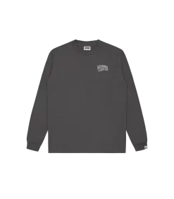 SMALL ARCH LOGO L/S T-SHIRT - SPACE GREY