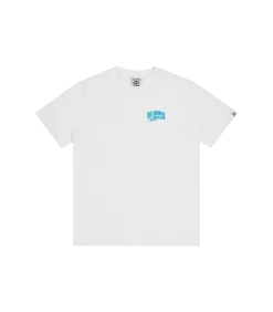 SMALL ARCH LOGO HIGHLIGHTER T-SHIRT - WHITE/BLUE