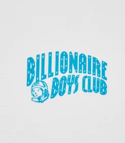 SMALL ARCH LOGO HIGHLIGHTER T-SHIRT - WHITE/BLUE 6 SMALL ARCH LOGO HIGHLIGHTER T-SHIRT - WHITE/BLUE -Fashion Style Shop BC008 WHITE BLUE 03