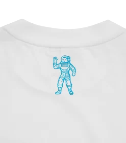 SMALL ARCH LOGO HIGHLIGHTER T-SHIRT - WHITE/BLUE 7 SMALL ARCH LOGO HIGHLIGHTER T-SHIRT - WHITE/BLUE -Fashion Style Shop BC008 WHITE BLUE 04