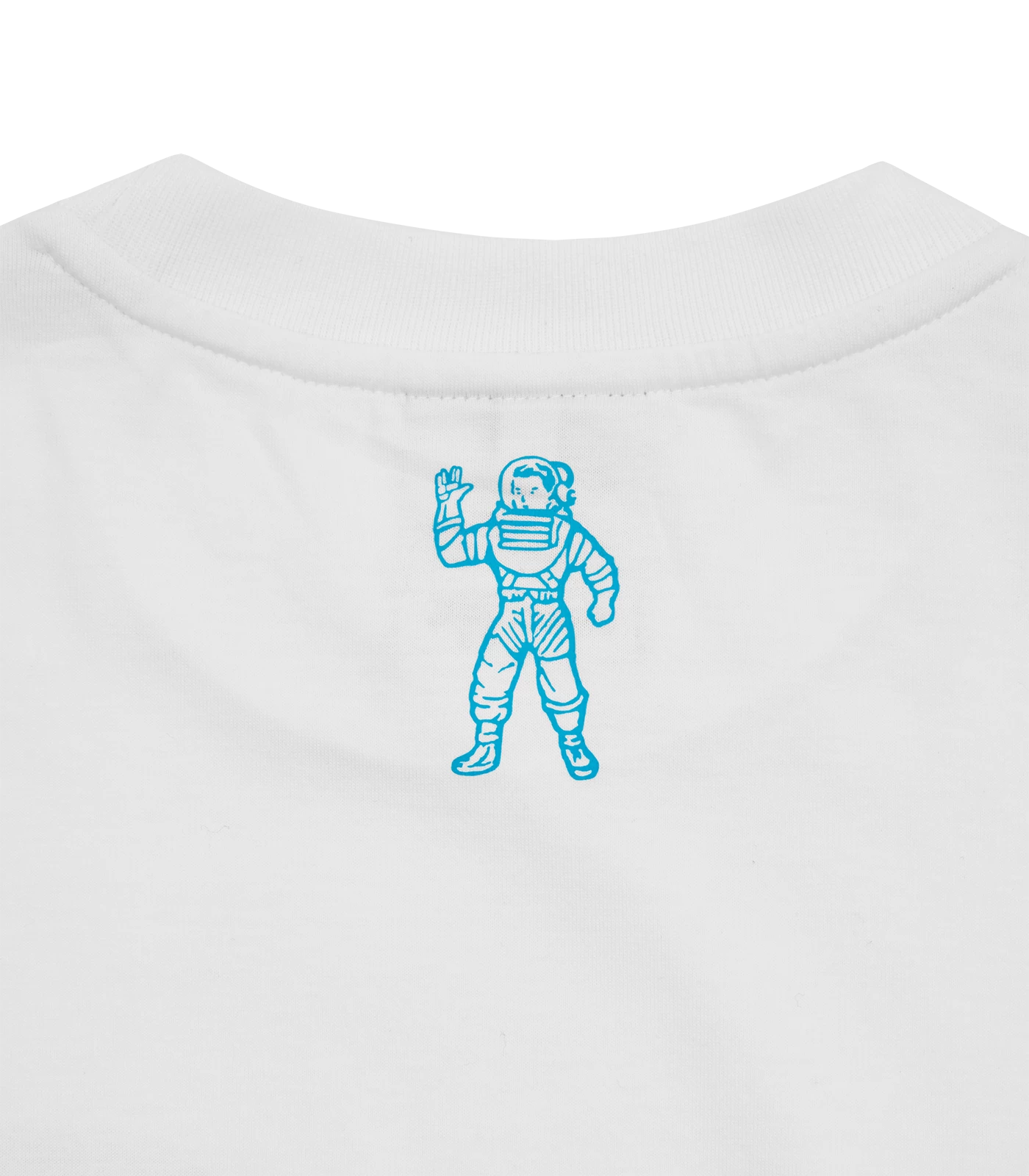 SMALL ARCH LOGO HIGHLIGHTER T-SHIRT - WHITE/BLUE 4 SMALL ARCH LOGO HIGHLIGHTER T-SHIRT - WHITE/BLUE - Image 4