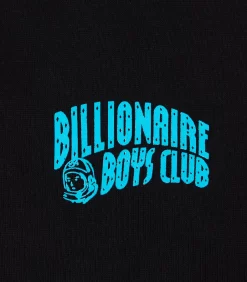 SMALL ARCH LOGO HIGHLIGHT POPOVER HOOD - BLACK/BLUE -Fashion Style Shop BC011 BLACKBLUE 03