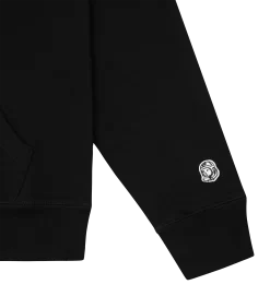 SMALL ARCH LOGO HIGHLIGHT POPOVER HOOD - BLACK/BLUE -Fashion Style Shop BC011 BLACKBLUE 04