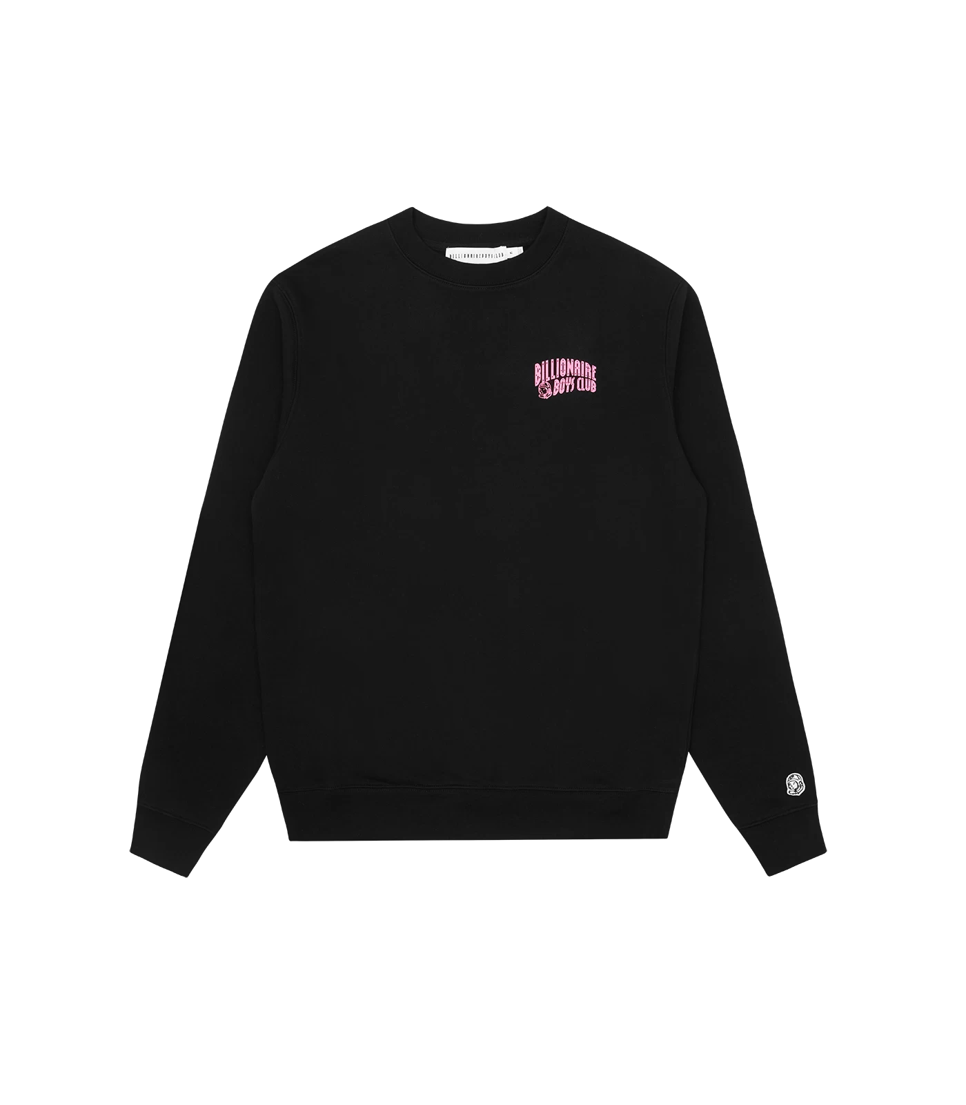SMALL ARCH LOGO HIGHLIGHT CREWNECK - BLACK/PINK 1 SMALL ARCH LOGO HIGHLIGHT CREWNECK - BLACK/PINK