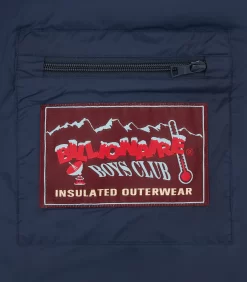 SMALL ARCH LOGO PUFFER JACKET - NAVY -Fashion Style Shop BC014 NAVY 05