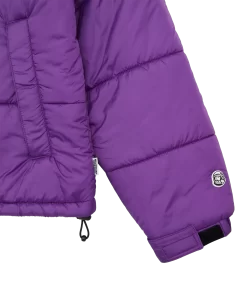 SMALL ARCH LOGO PUFFER JACKET - PURPLE -Fashion Style Shop BC014 PURPLE 04