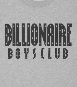 STRAIGHT LOGO CREWNECK - HEATHER GREY -Fashion Style Shop BC026 HEATHERGREY 03