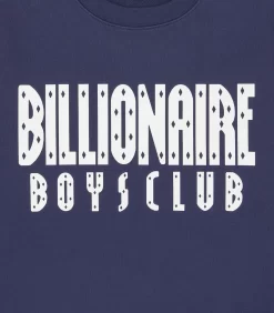 STRAIGHT LOGO CREWNECK - NAVY -Fashion Style Shop BC026 NAVY 03